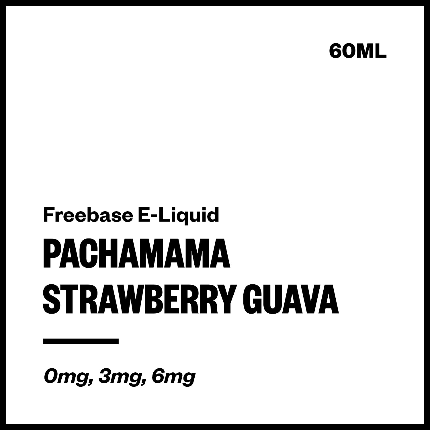 pachamama-freebase-strawberry-guava.jpg Pachamama - Strawberry Guava (Freebase E-Liquid 60ml) - Image 1