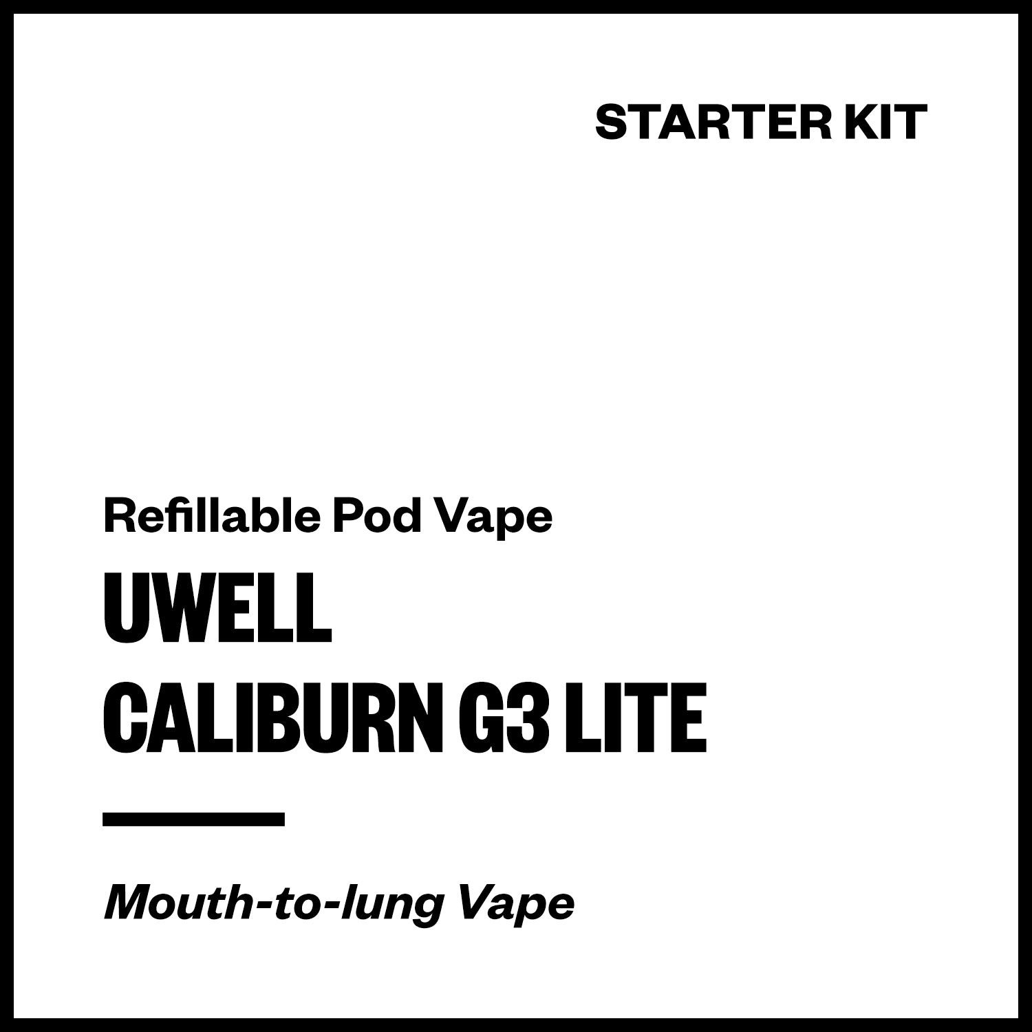 uwell-caliburn-g3-lite-kit.jpg Uwell Caliburn G3 Lite Pod Kit - Image 1