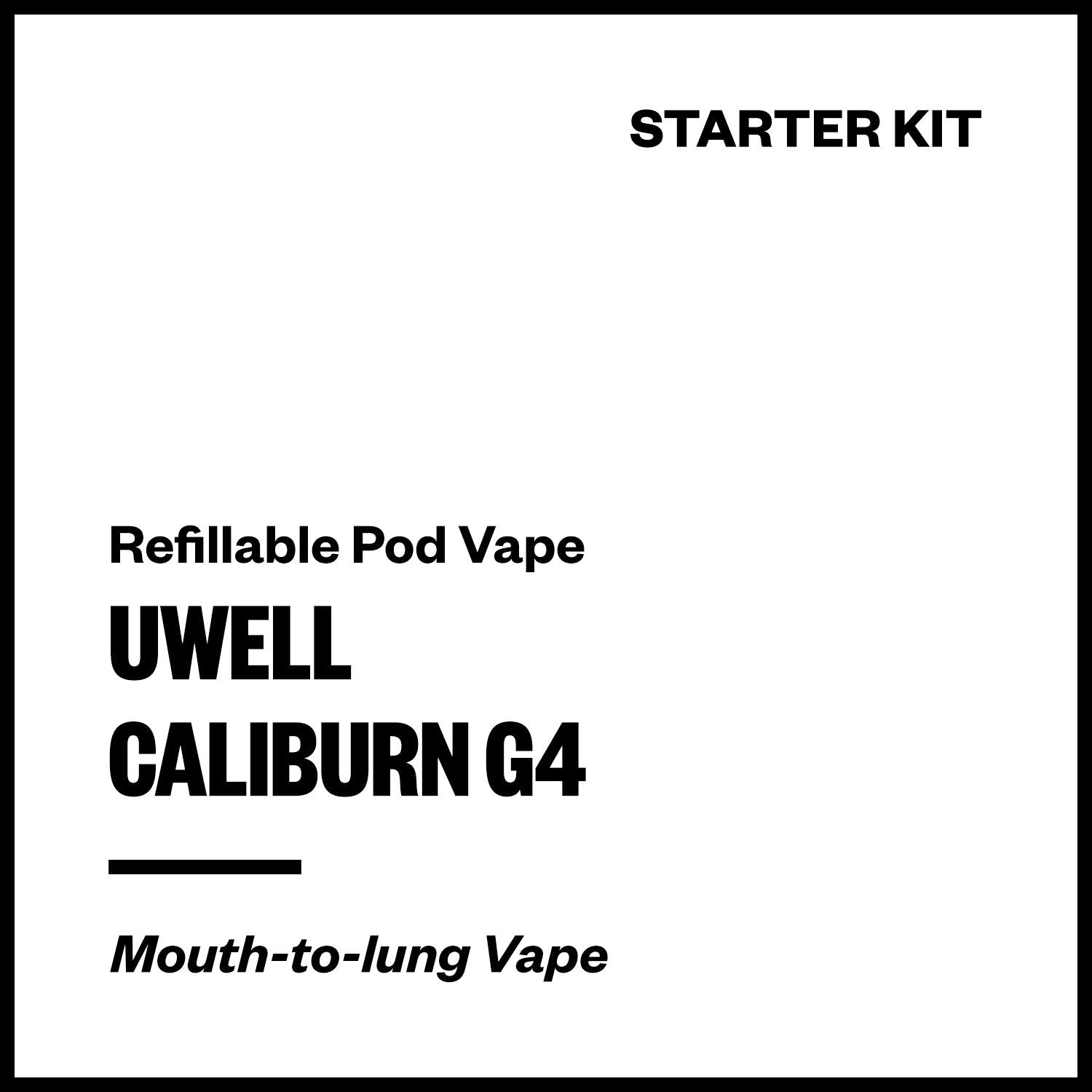 uwell-caliburn-g4-pod-kit.jpg Uwell Caliburn G4 Pod Kit - Image 1